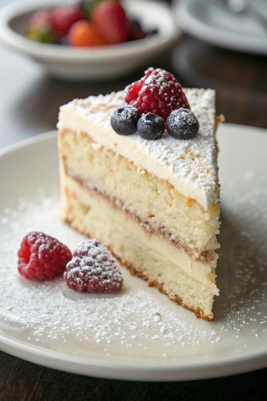 A dusting of powdered sugar looks very stylish and classy.