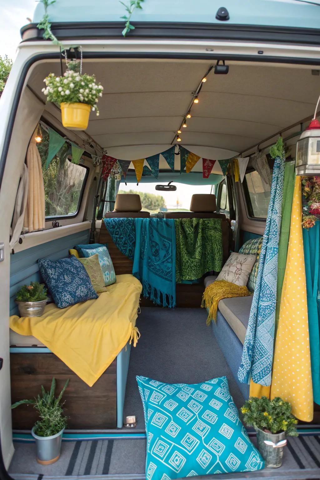 Decorative touches that personalize your camper shell interior.