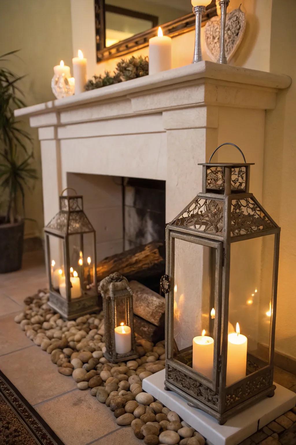Lanterns offer candles a refined and polished visual.