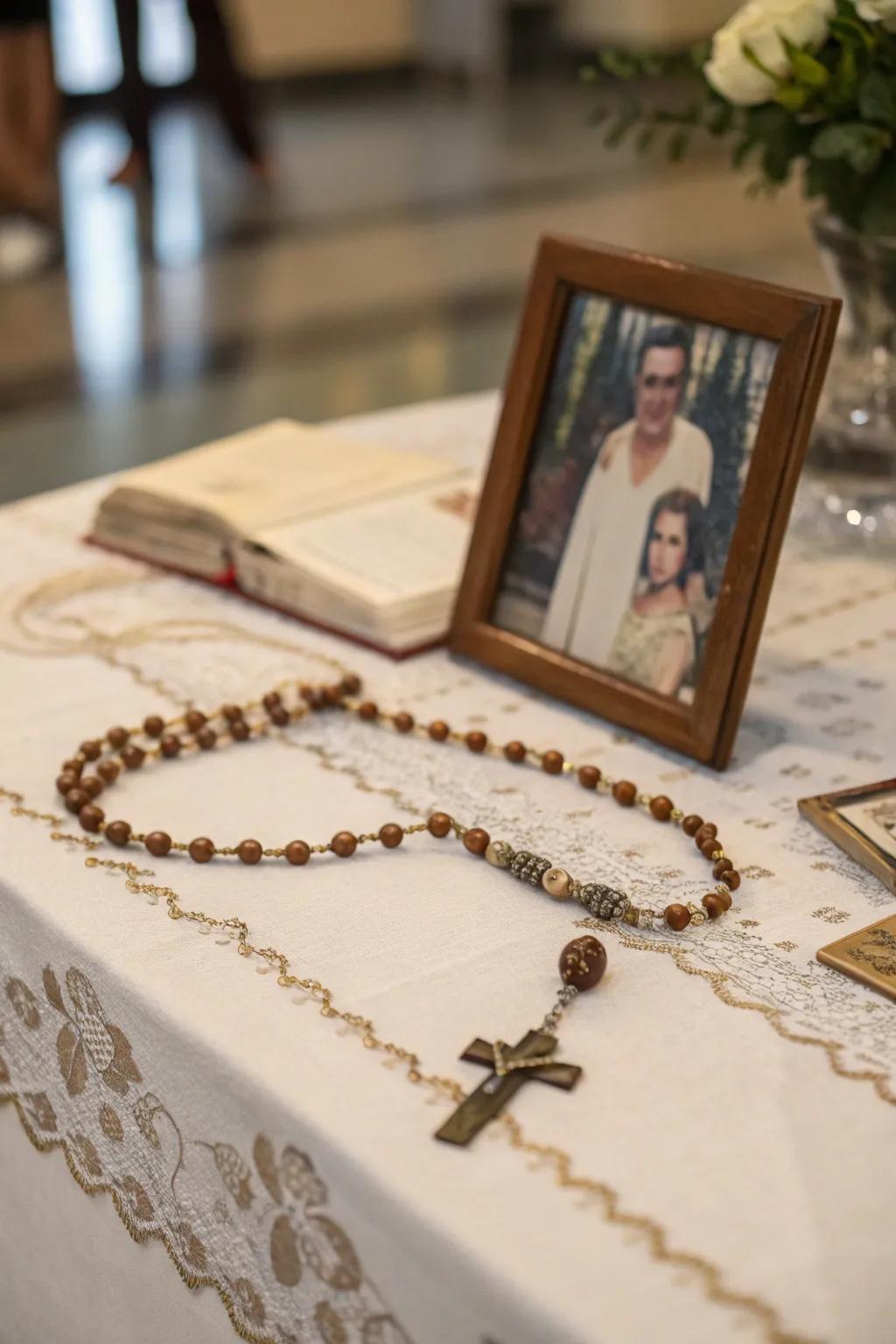 Individual details establish a heartfelt bond with your prayer space.