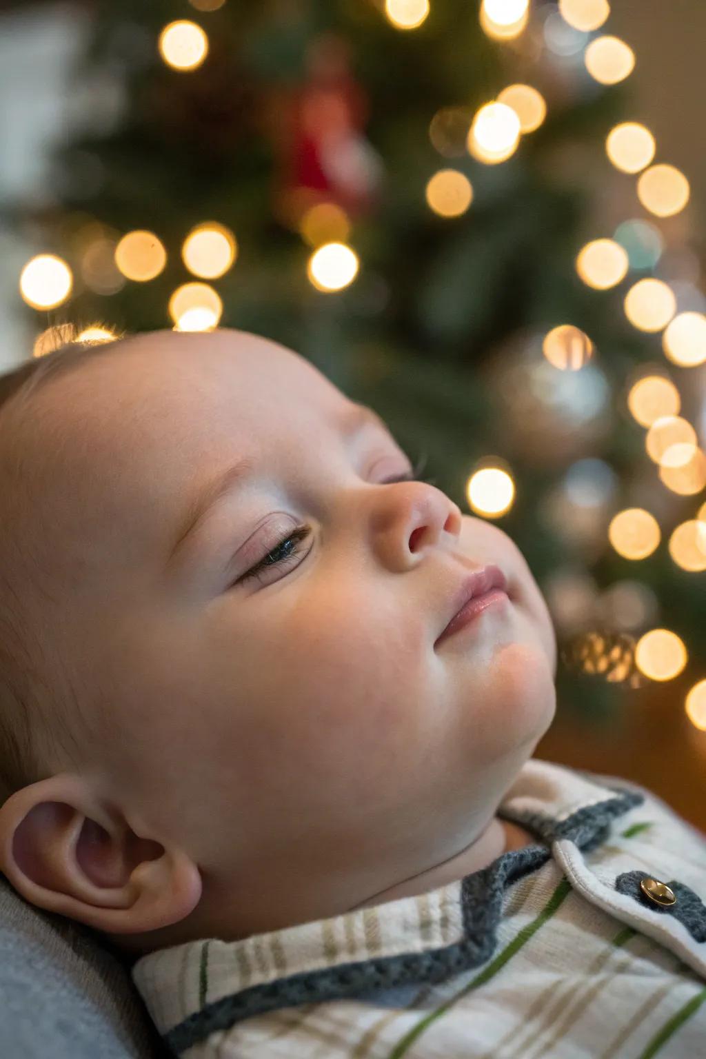 Capture the innocence and wonder of your baby&rsquo;s first Christmas.