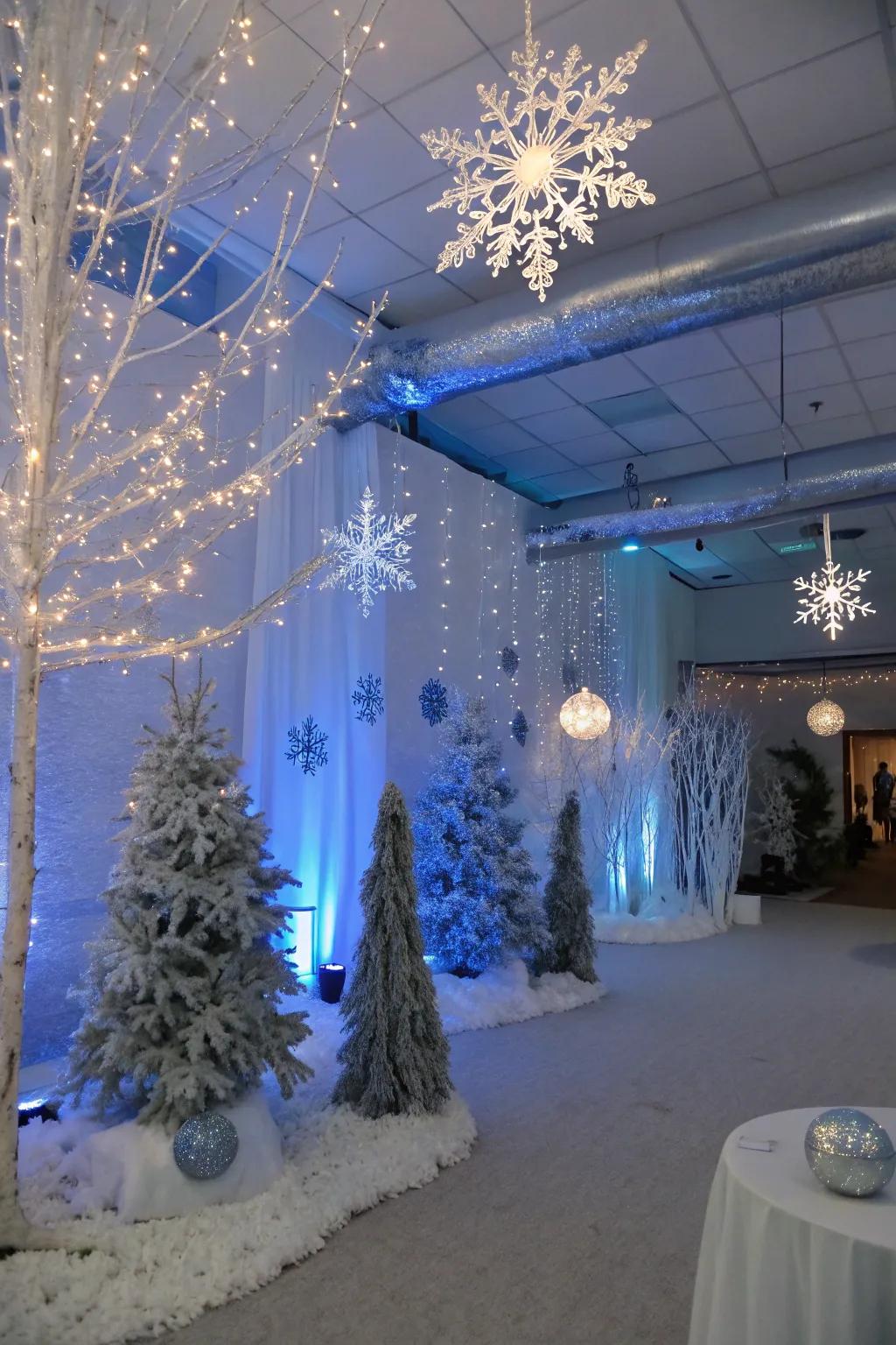 A magical chilly wonderland ambiance that mesmerizes every attendee.