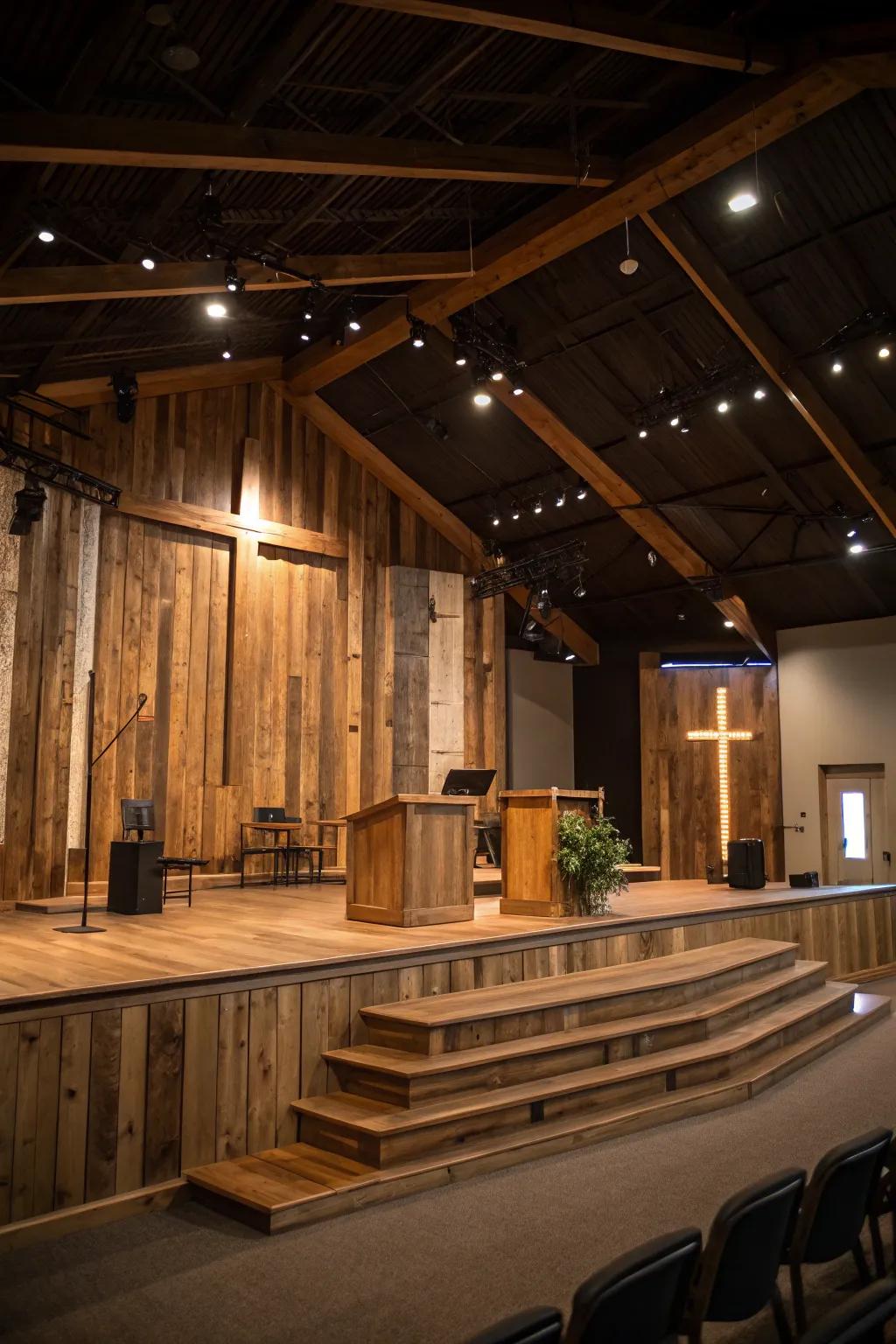 Wood offers a natural touch and warmth to your design.
