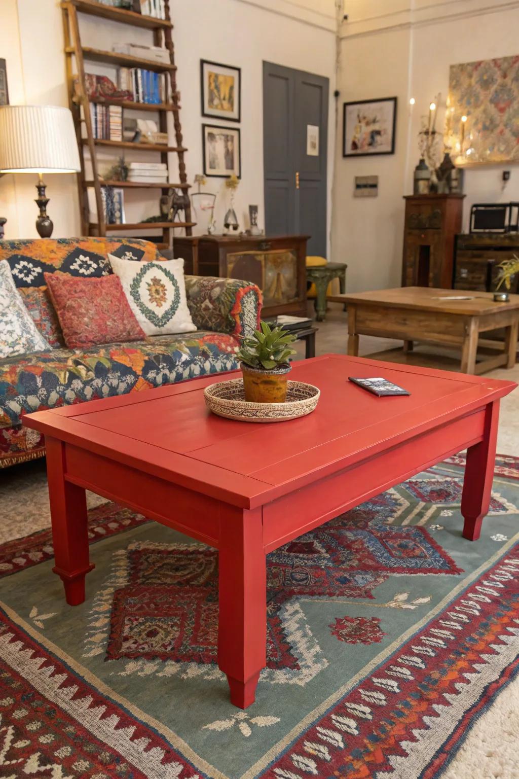 Strong shades turn your table into an eye-catching showpiece.
