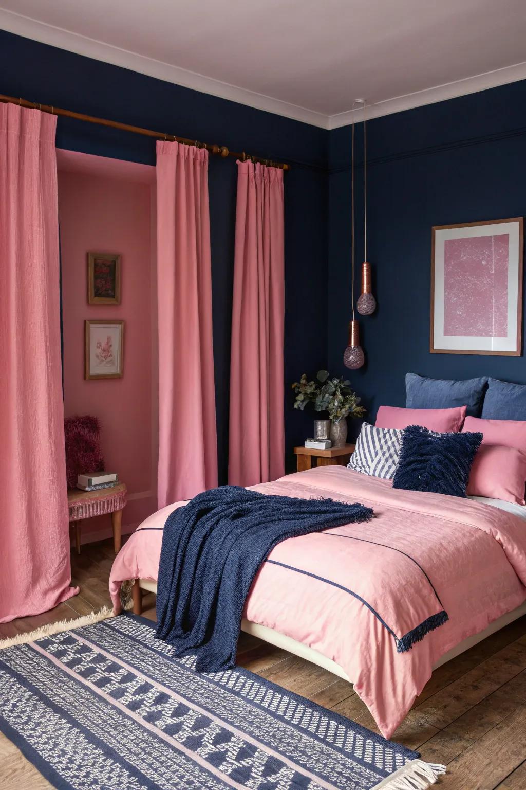 Unanticipated yet harmonious chromatic combinations create a visual delight.