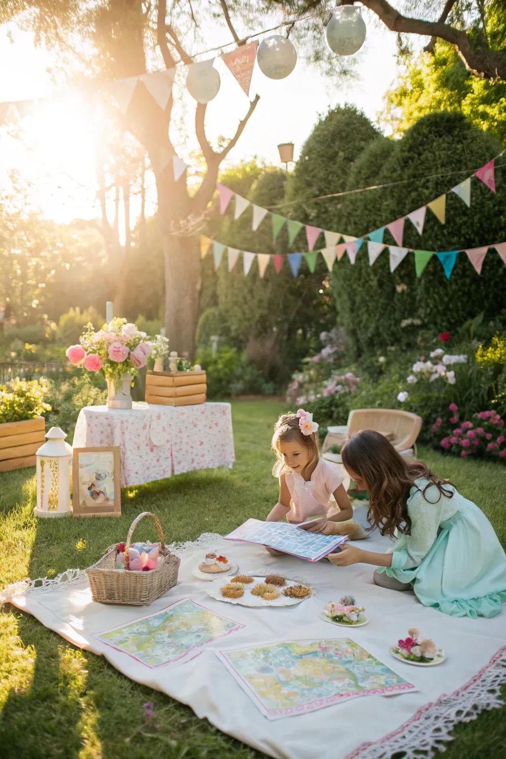A captivating outdoor celebration featuring a range of activities.