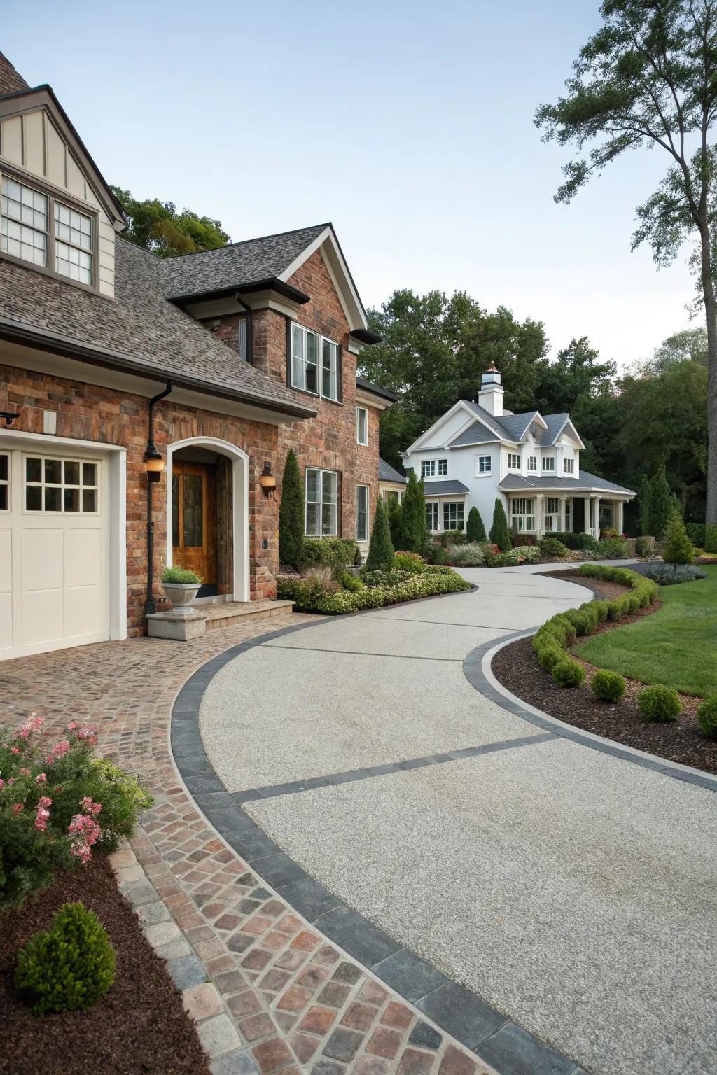 A cohesive combination of modern and traditional aesthetics.