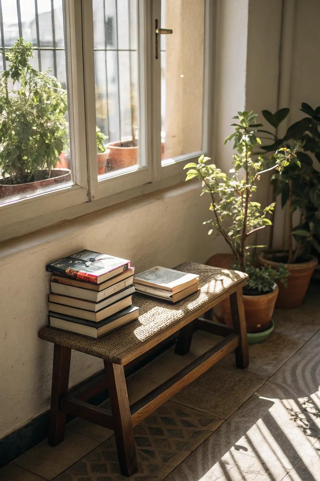 Handy furnishings introduce utility and style.