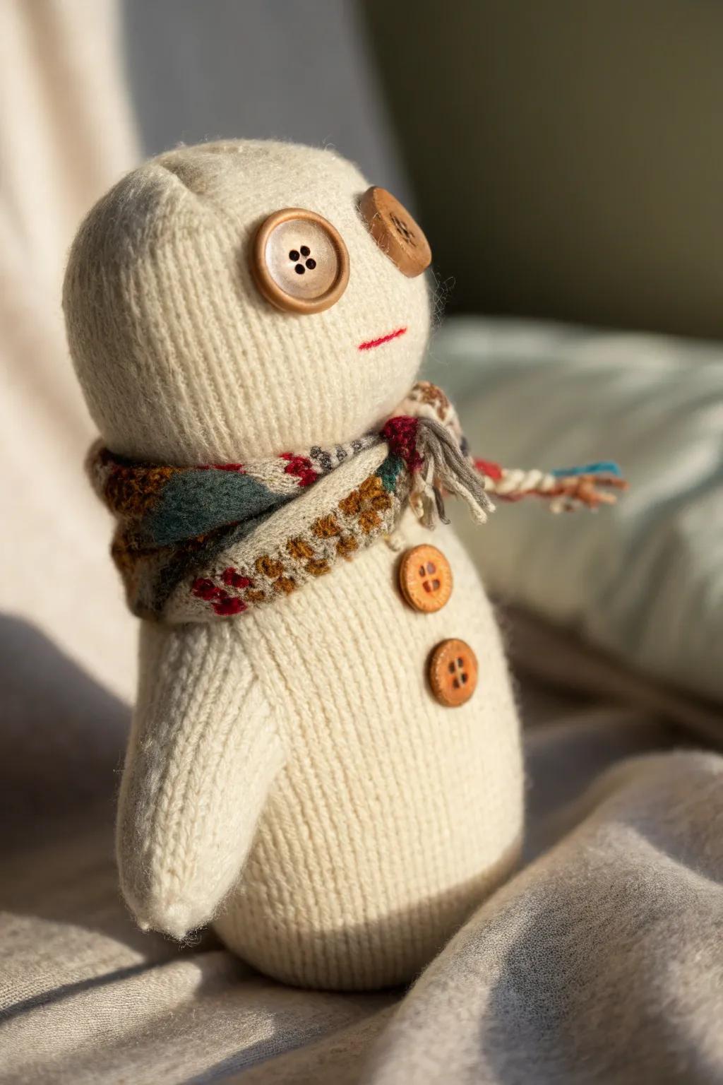 Repurpose old hosiery into charming figures that spark imagination and laughter.