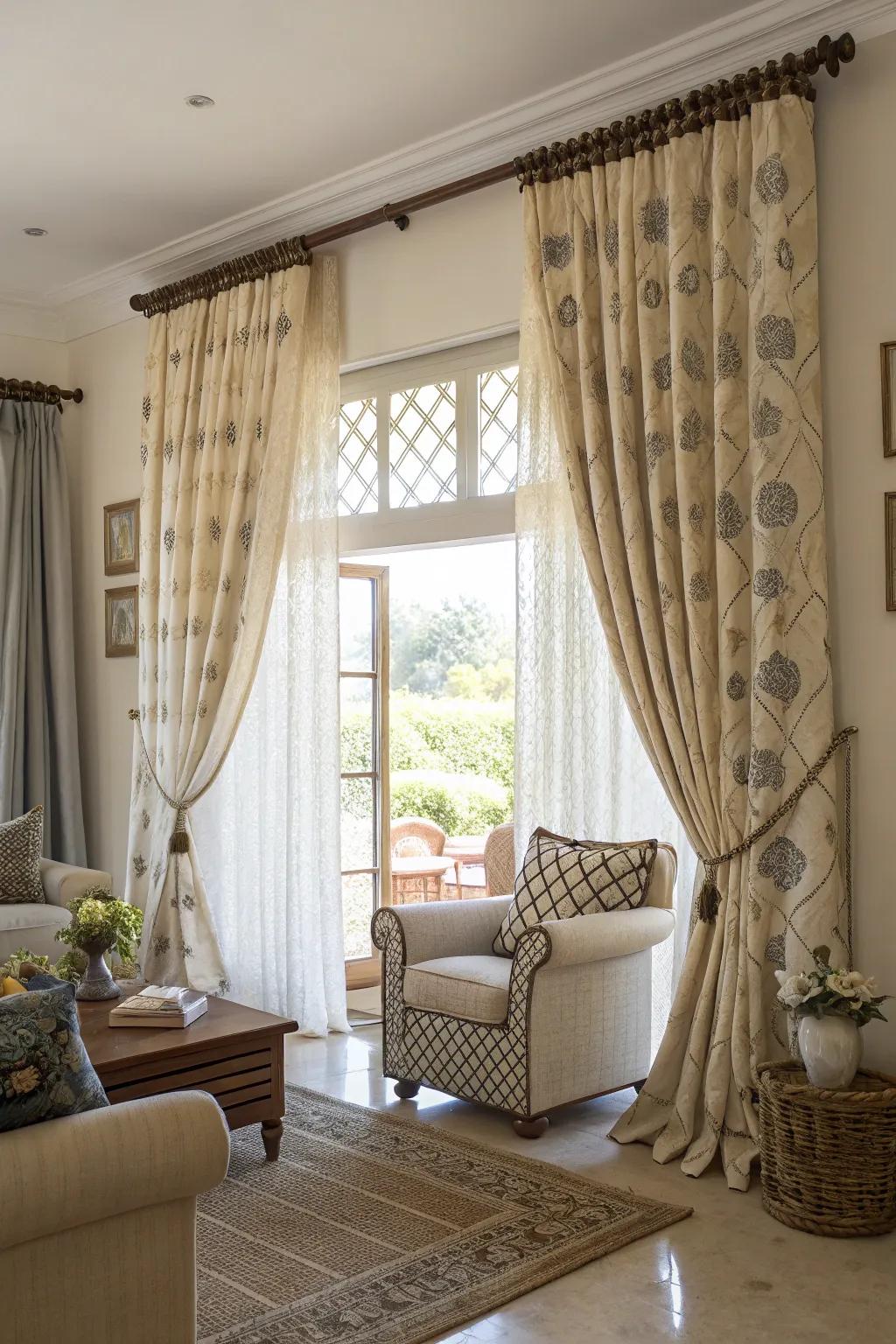 A fusion of styles results in a captivating display.