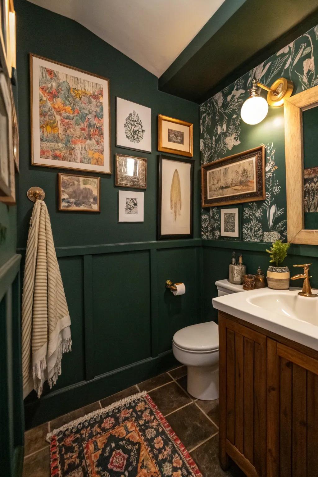 Eclectic decor adds a personal touch.