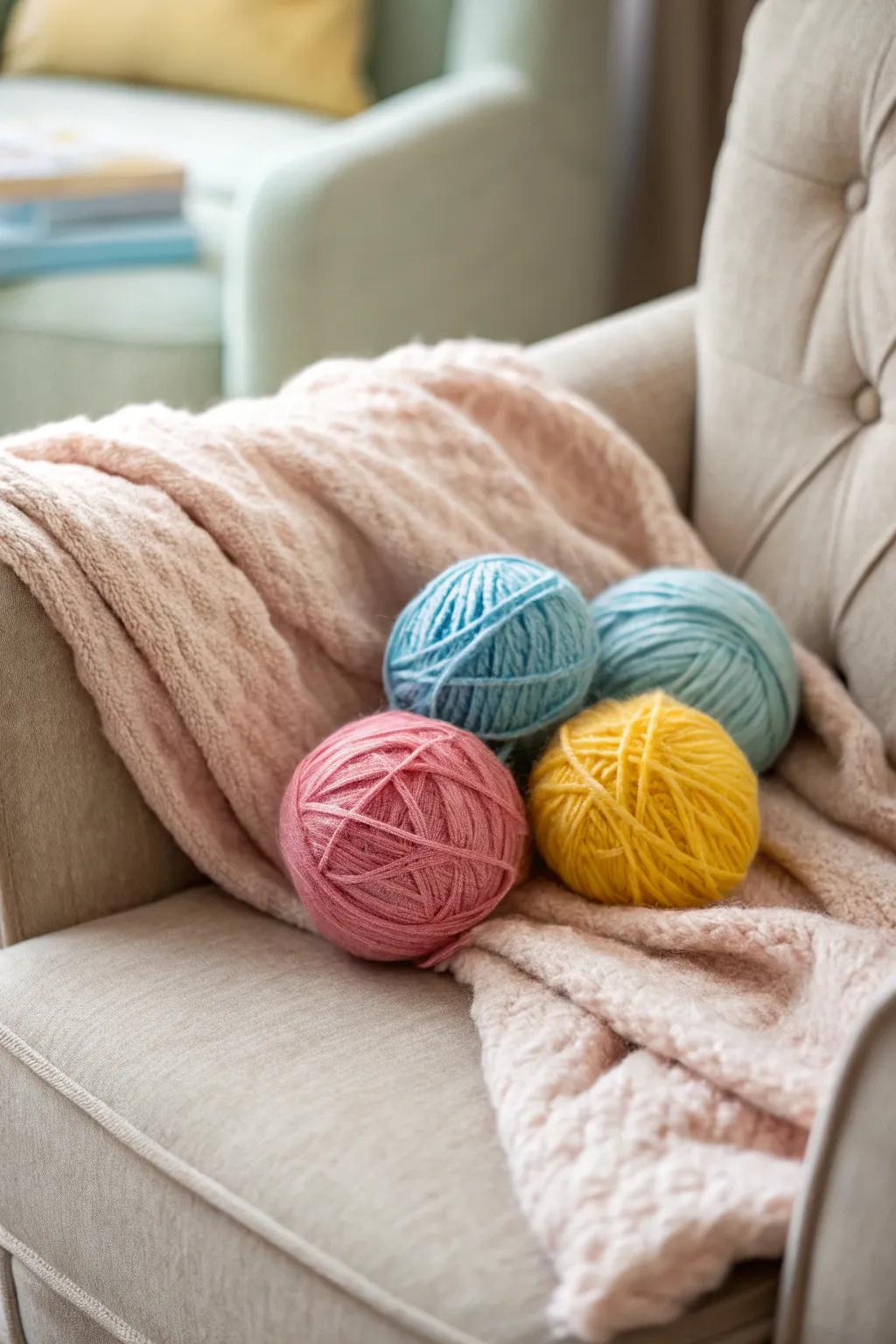 Thread-enclosed orbs incorporating snug texture