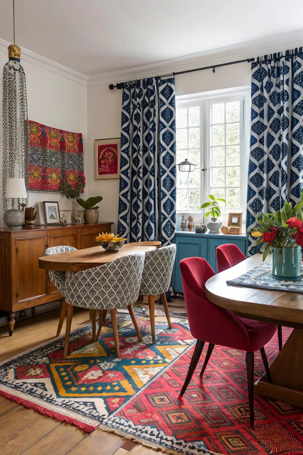 Use striking patterns to create a statement.