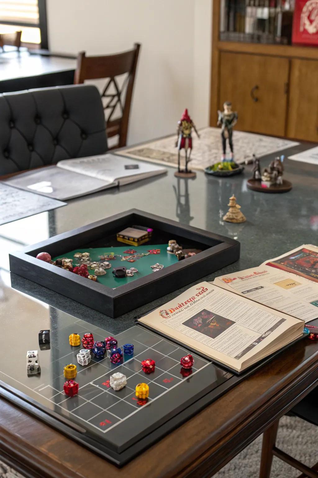 A resin-coated surface adds refinement and sturdiness.