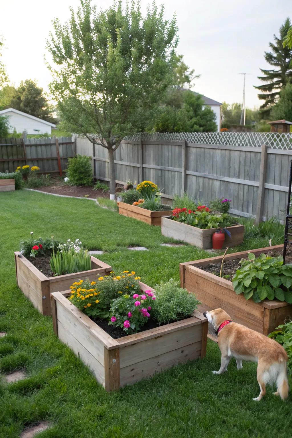 Elevate your garden using raised beds for beauty and security.