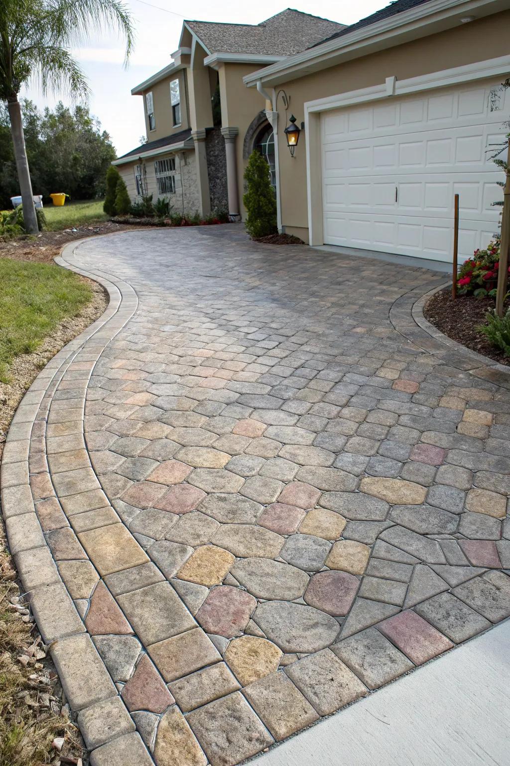 Patterned concrete offers endless design possibilities.