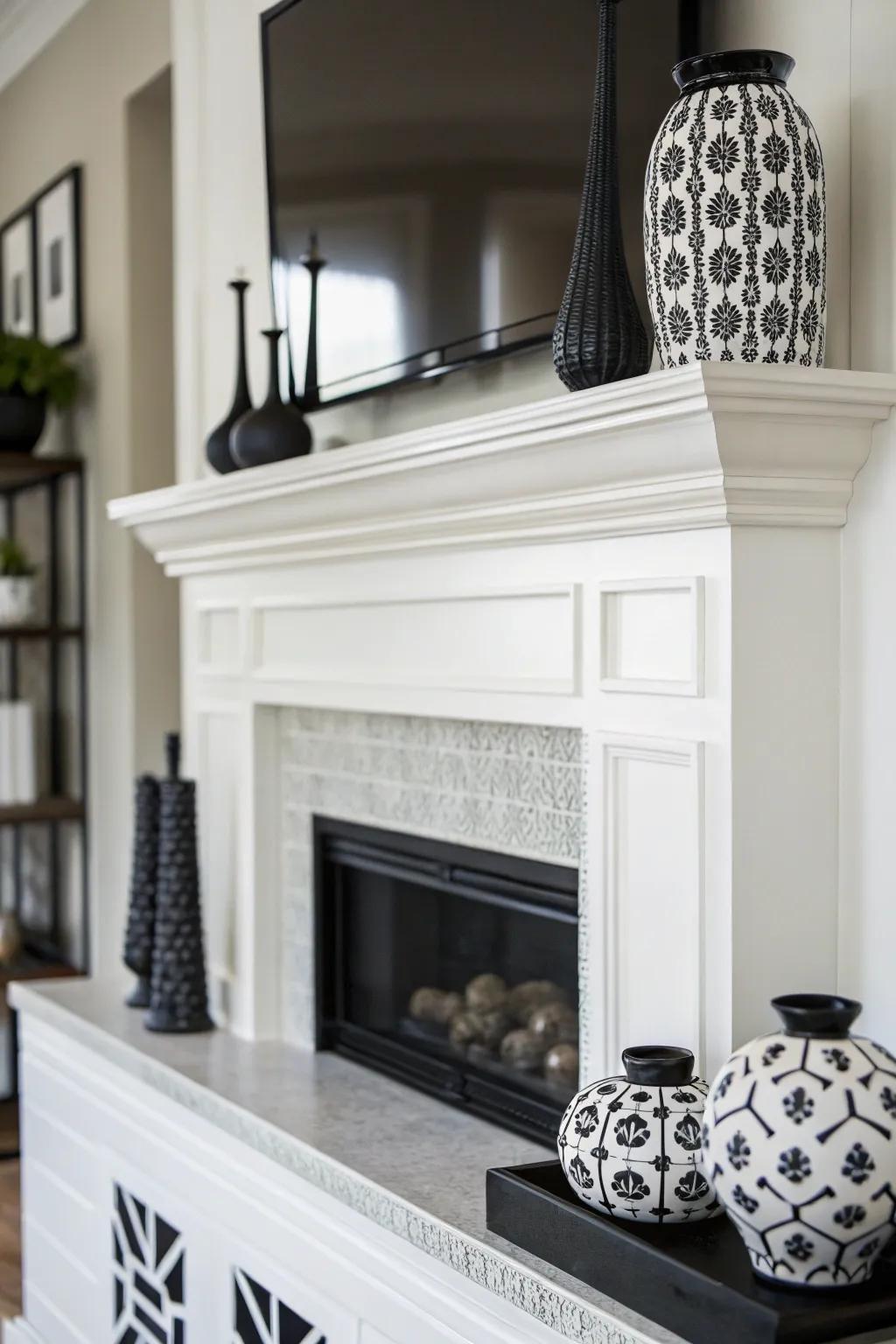 A monochrome scheme offers a current and fresh impression.