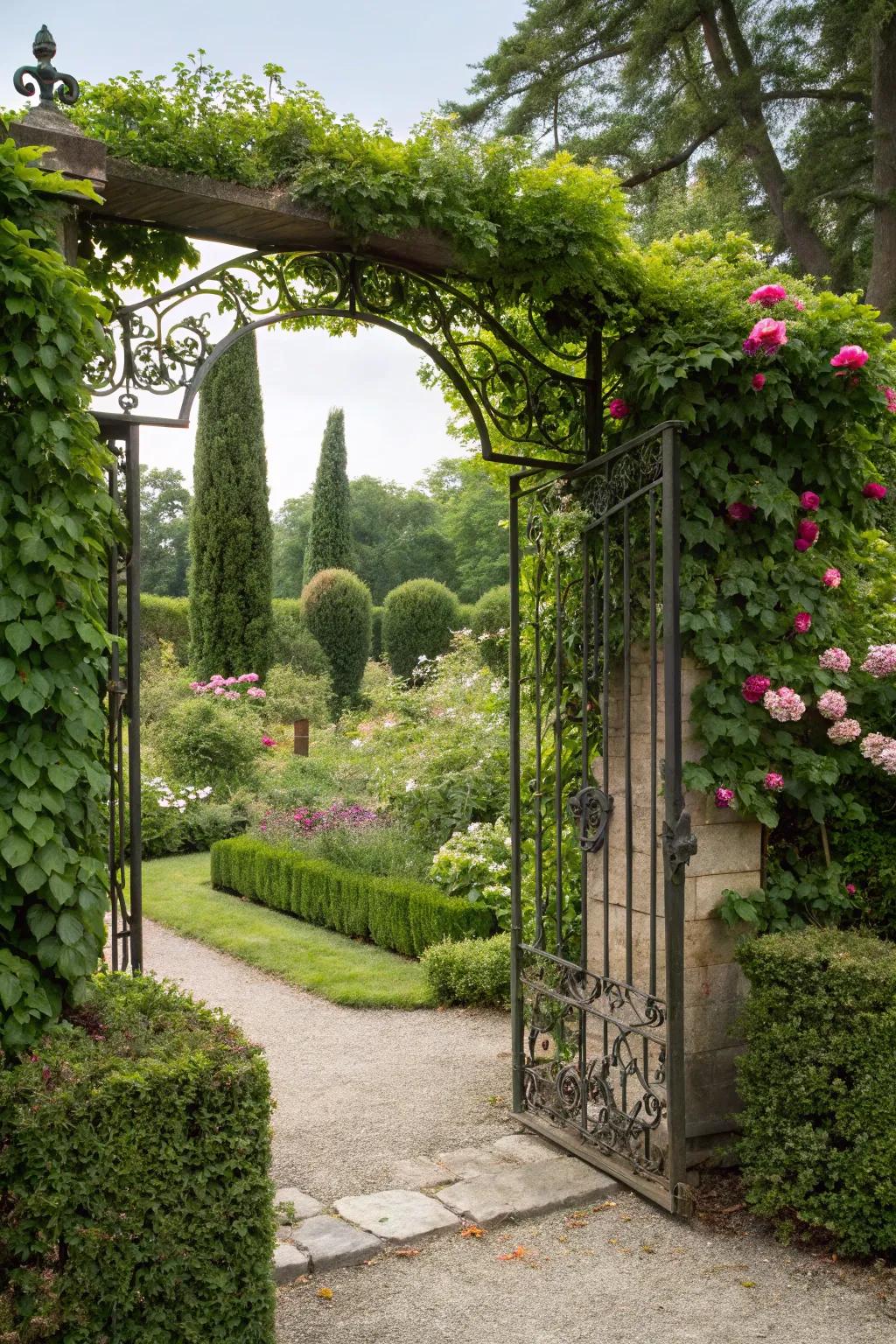 A secretive entrance beckoning exploration.