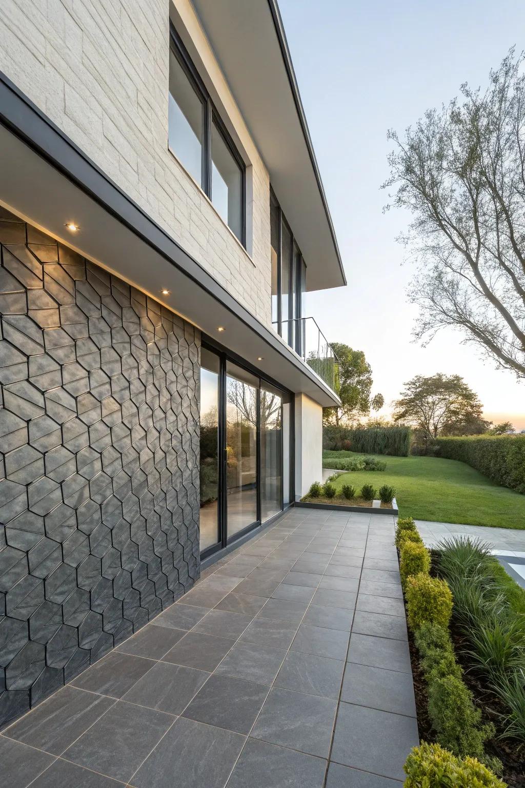 Textured cladding adds depth and interest to your walls.