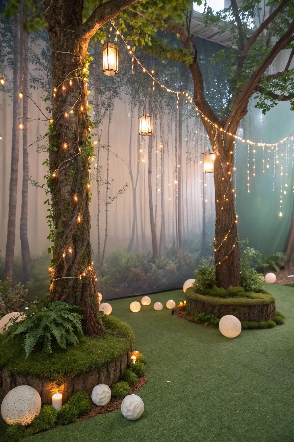 A magical forest backdrop setting the scene for amazing photos.