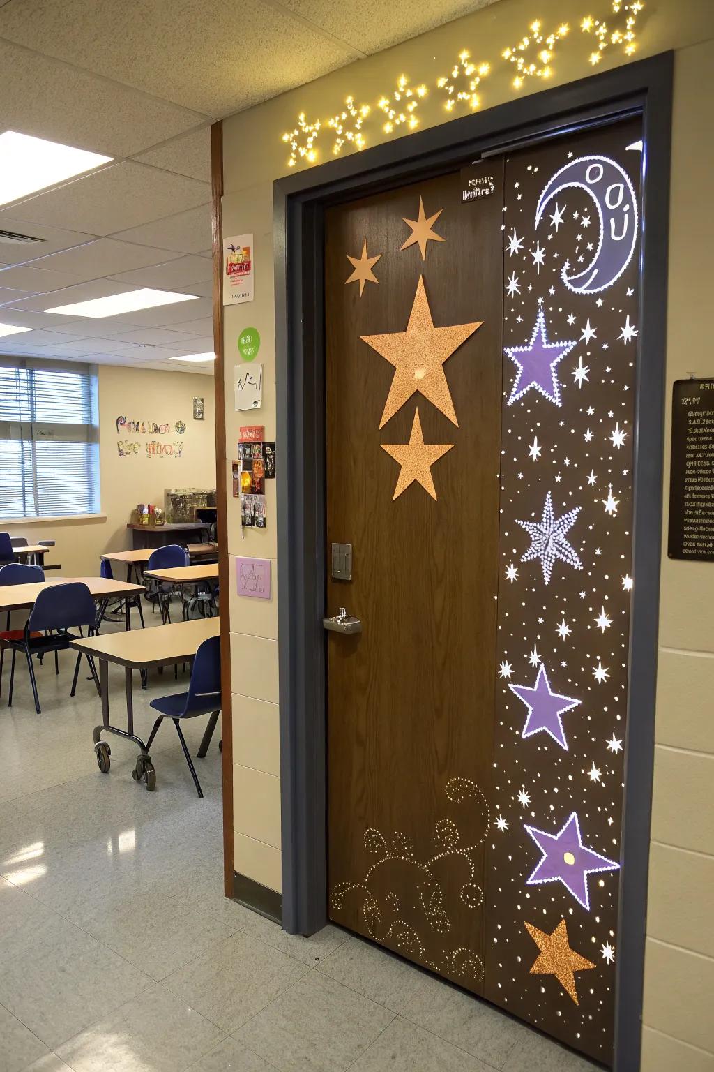 Magical focus entrance decor for Halloween.