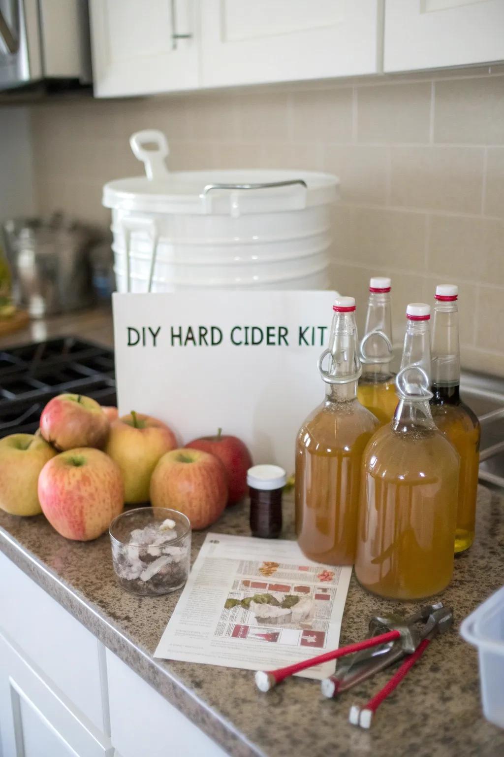 A DIY hard cider kit lets you craft delicious fall beverages.