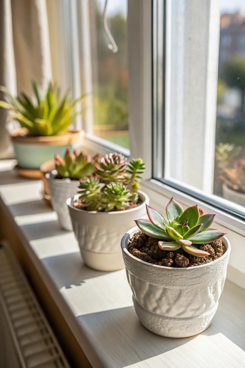 Bring some nature inside with these lovely succulents.
