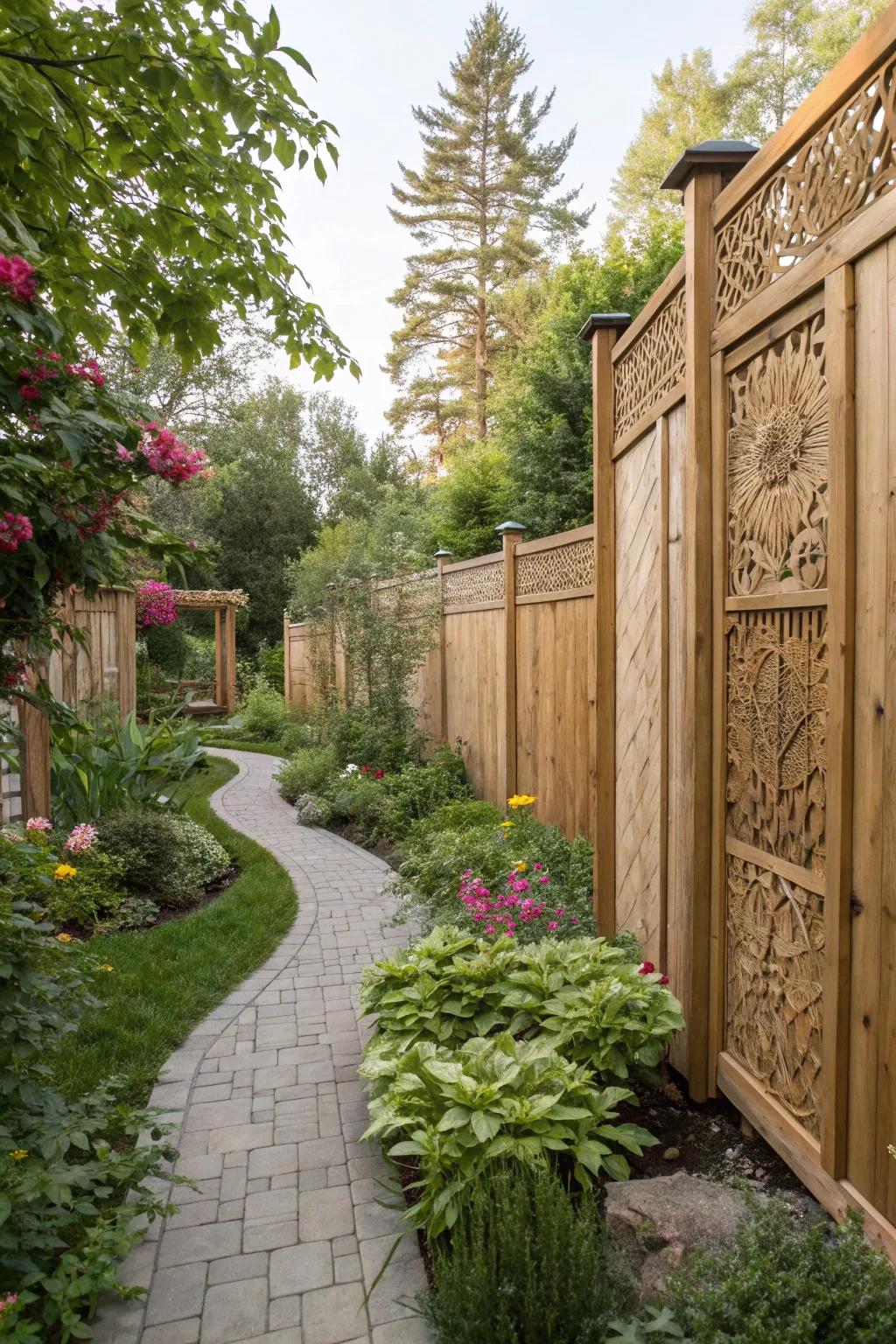 Soaring boards extend seclusion and a stylish accent to your fence.