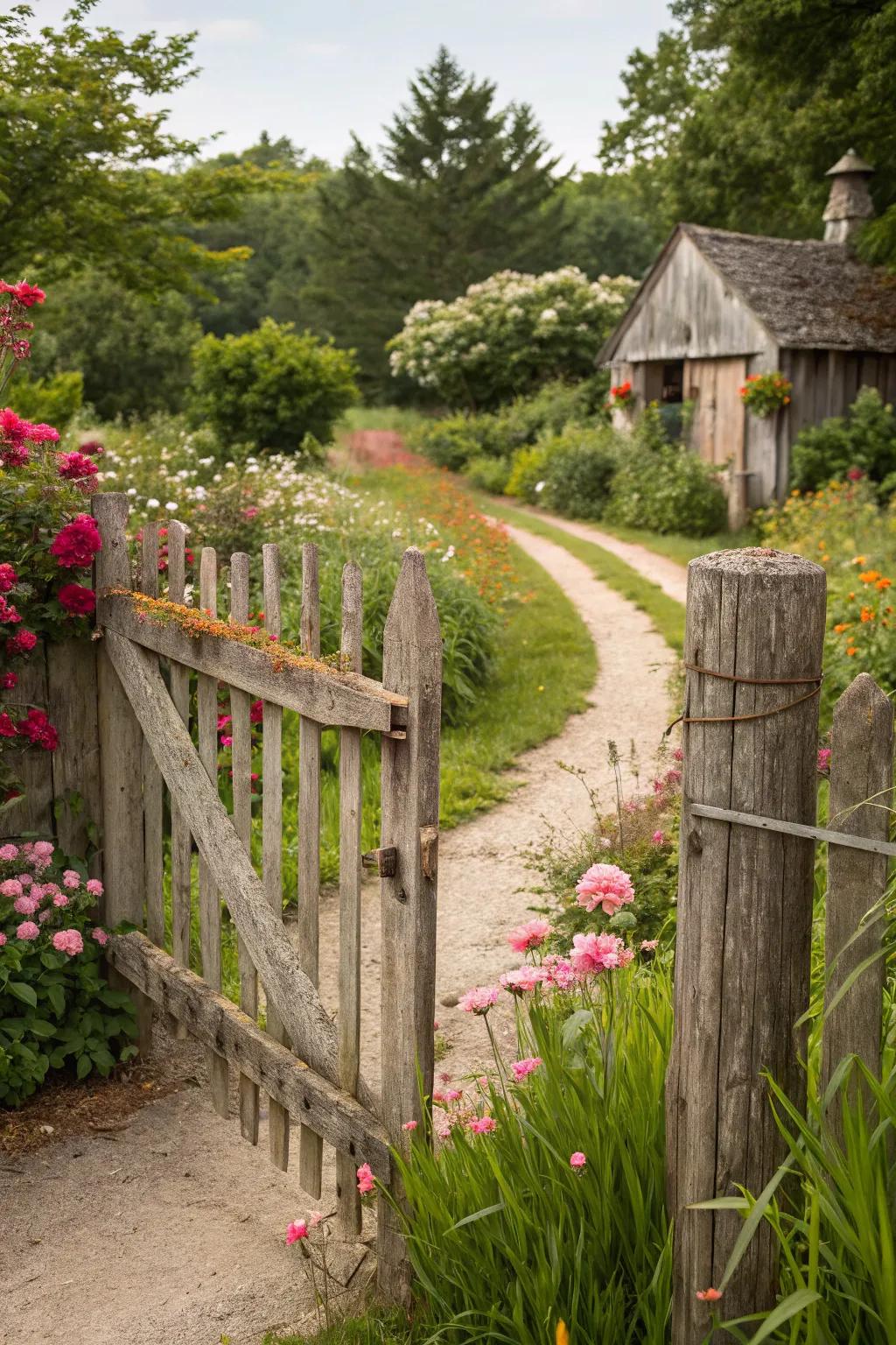 Embrace the allure of country, aged wood.