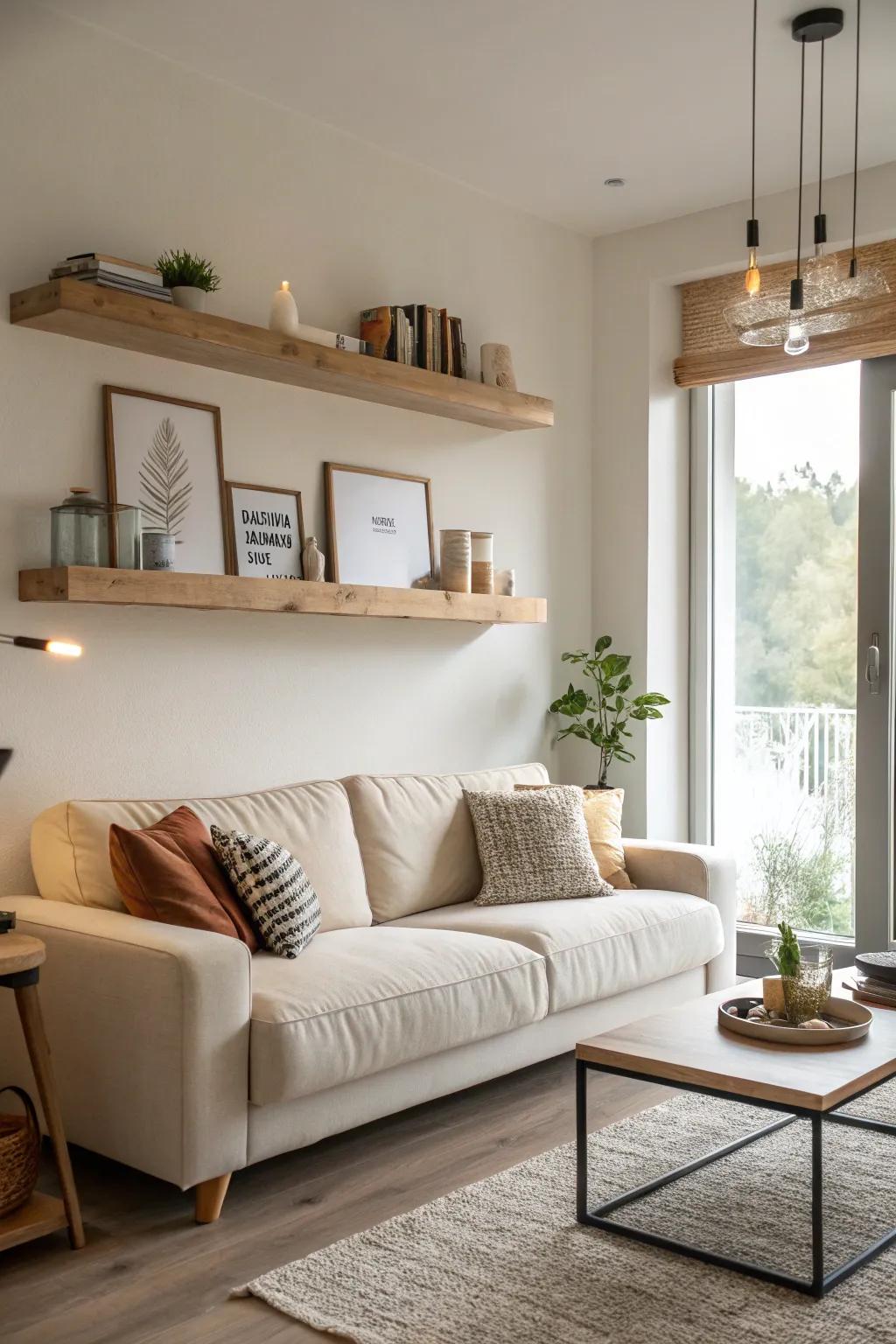 Minimalism maintains a polished and modern space.