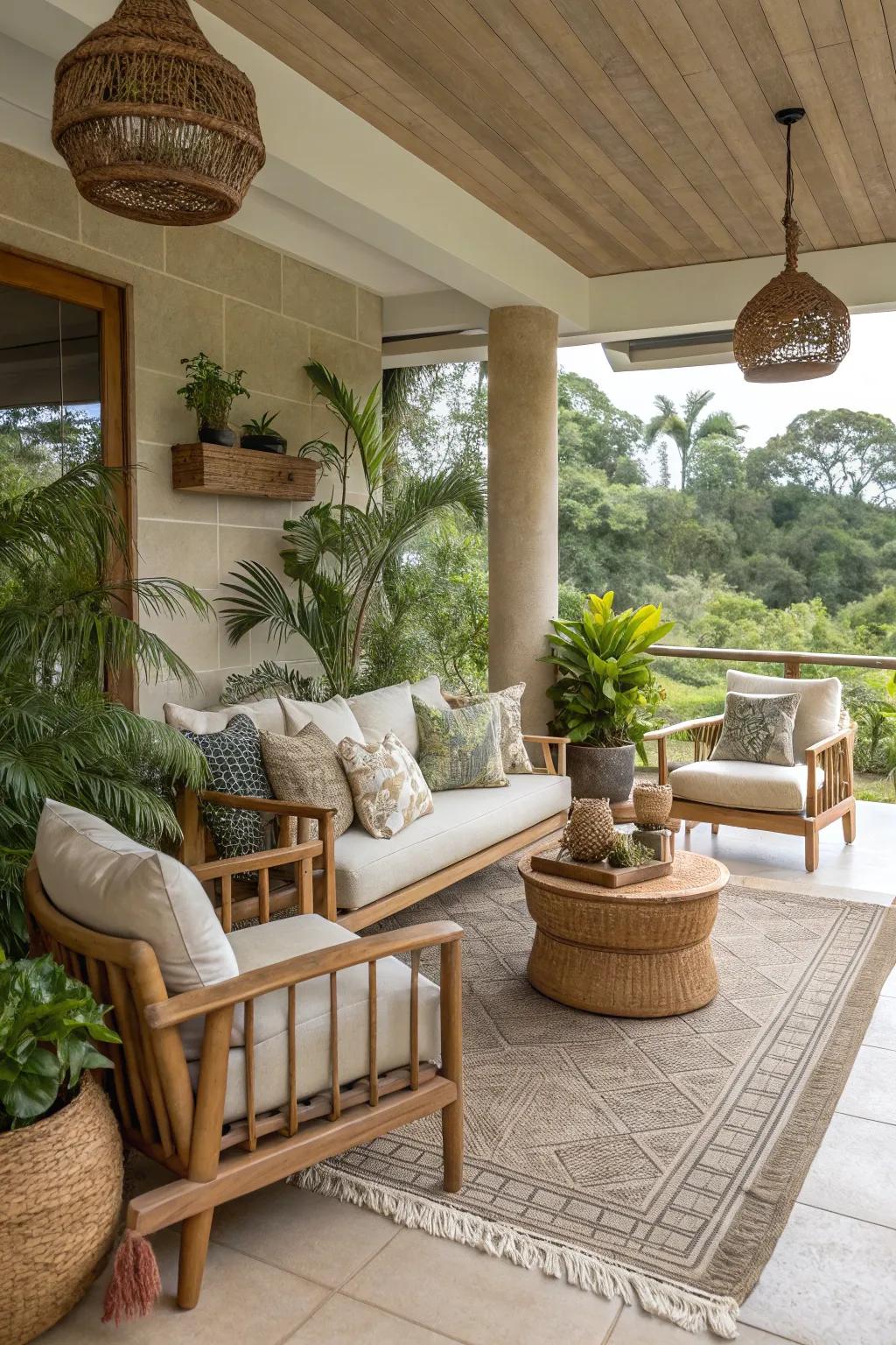 Achieve a peaceful feel with subtle and organic shades.