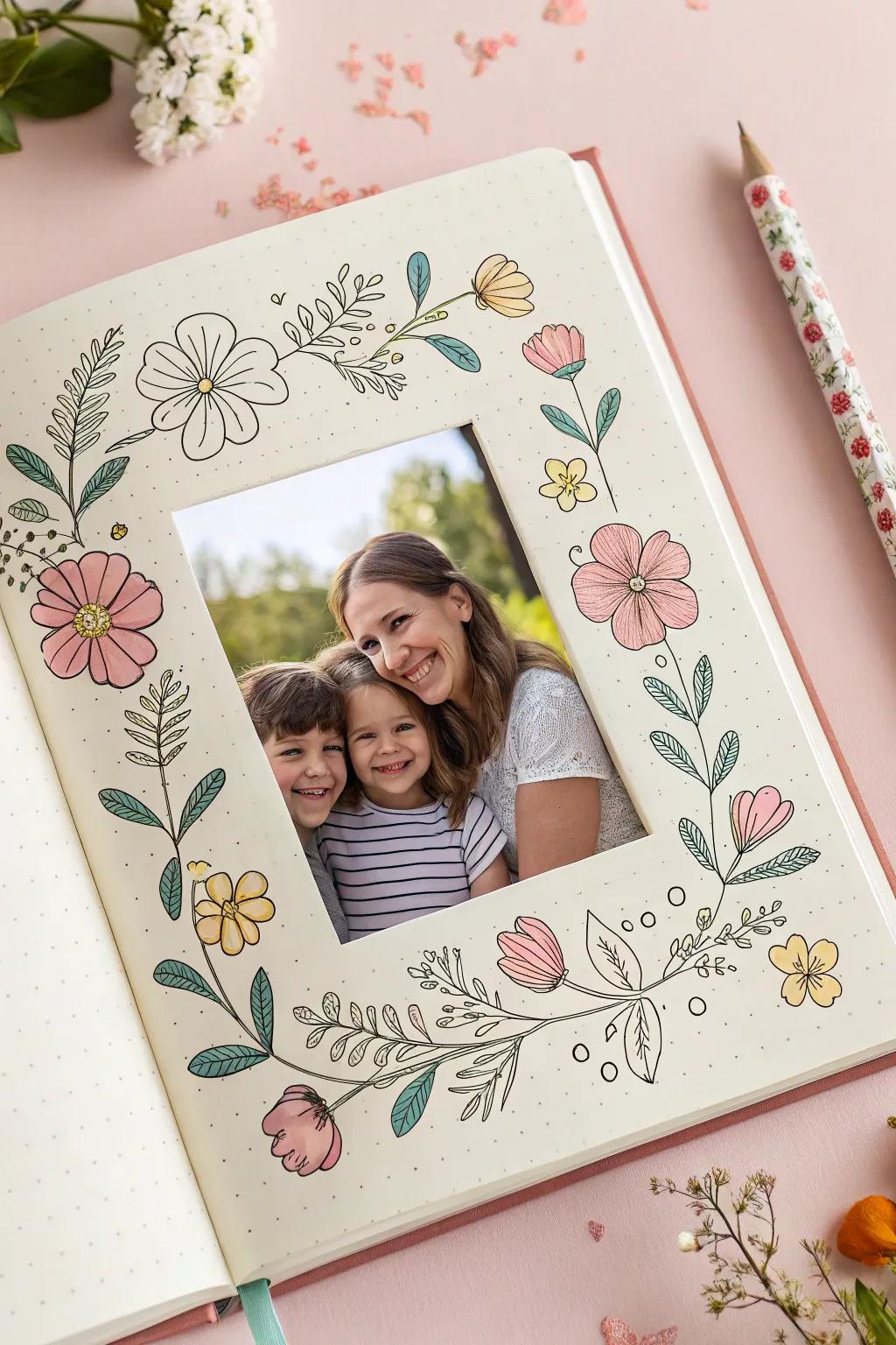 Bloom edges stylishly frame your special memories.