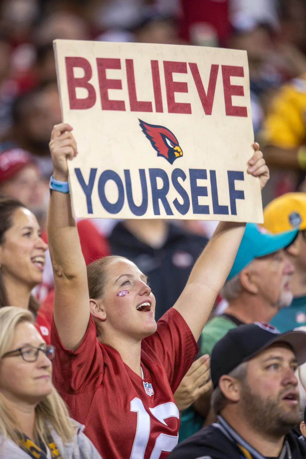 Inspirational quotes energize both fans and players.