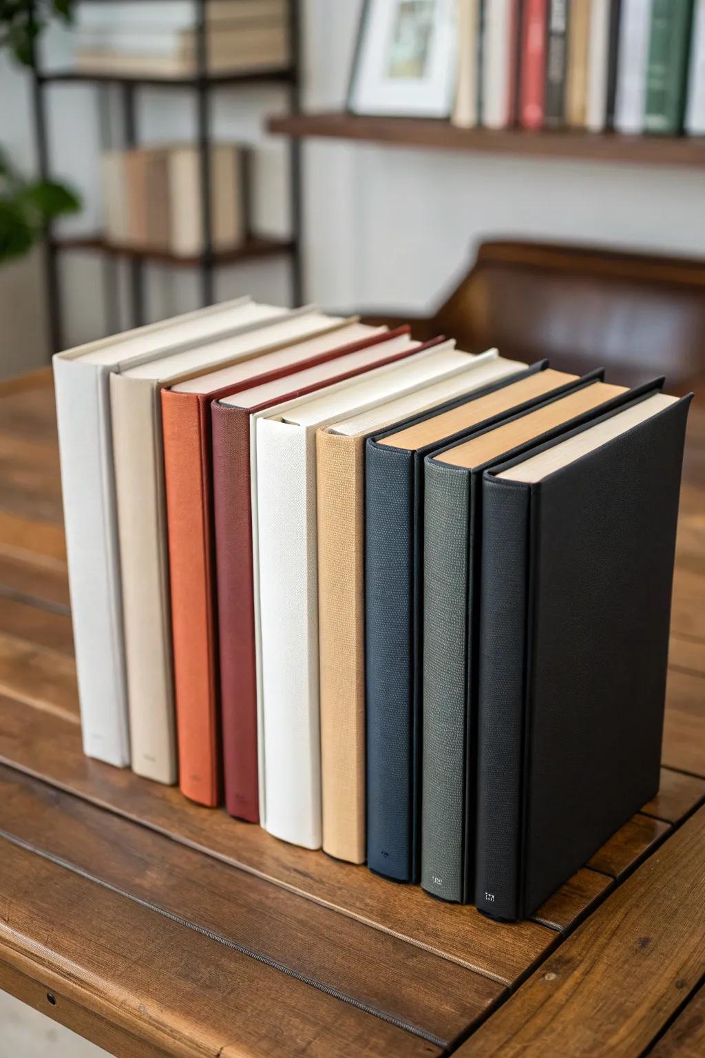 Monochrome designs create a striking impact.