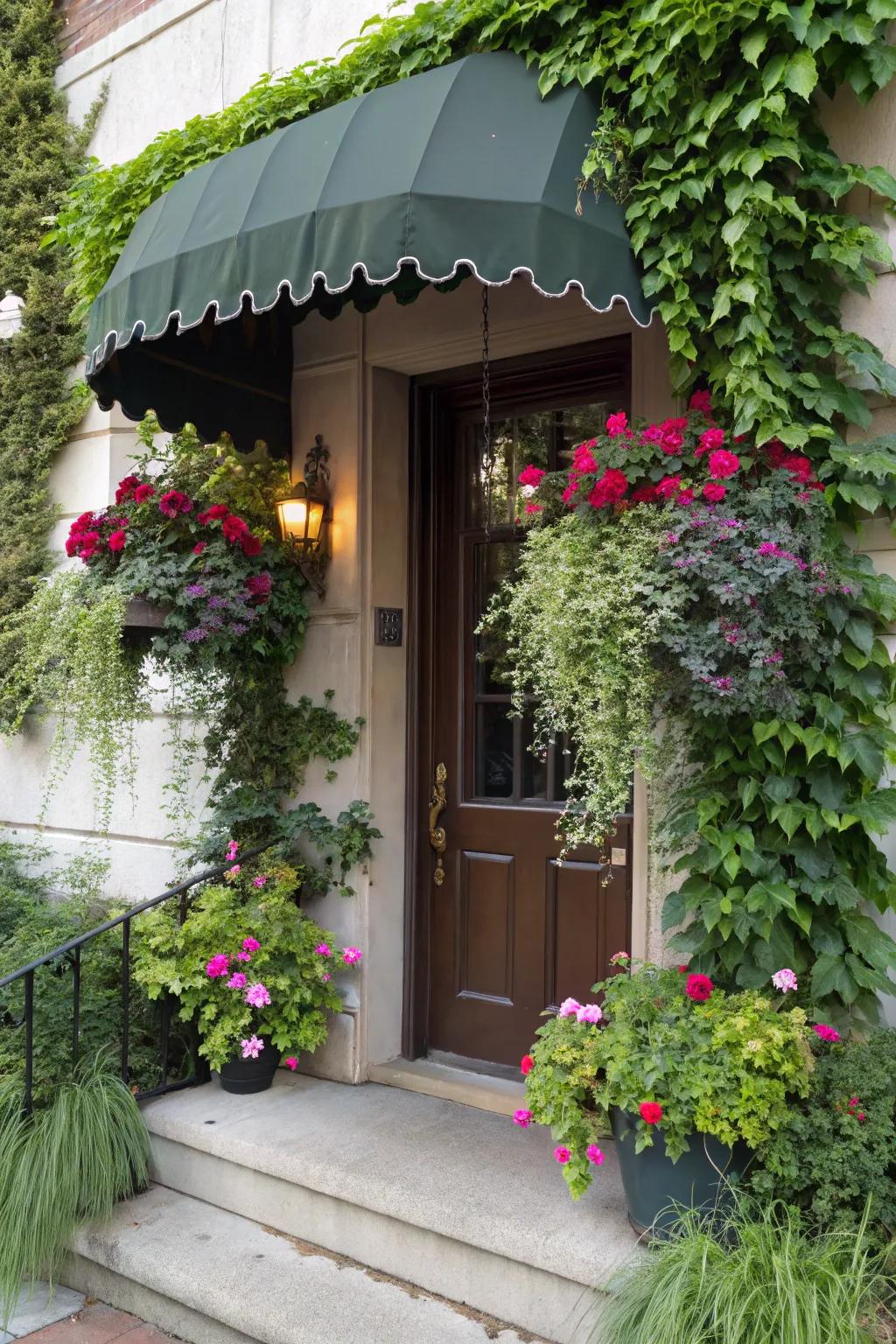 Living plant awnings usher nature to your doorstep.