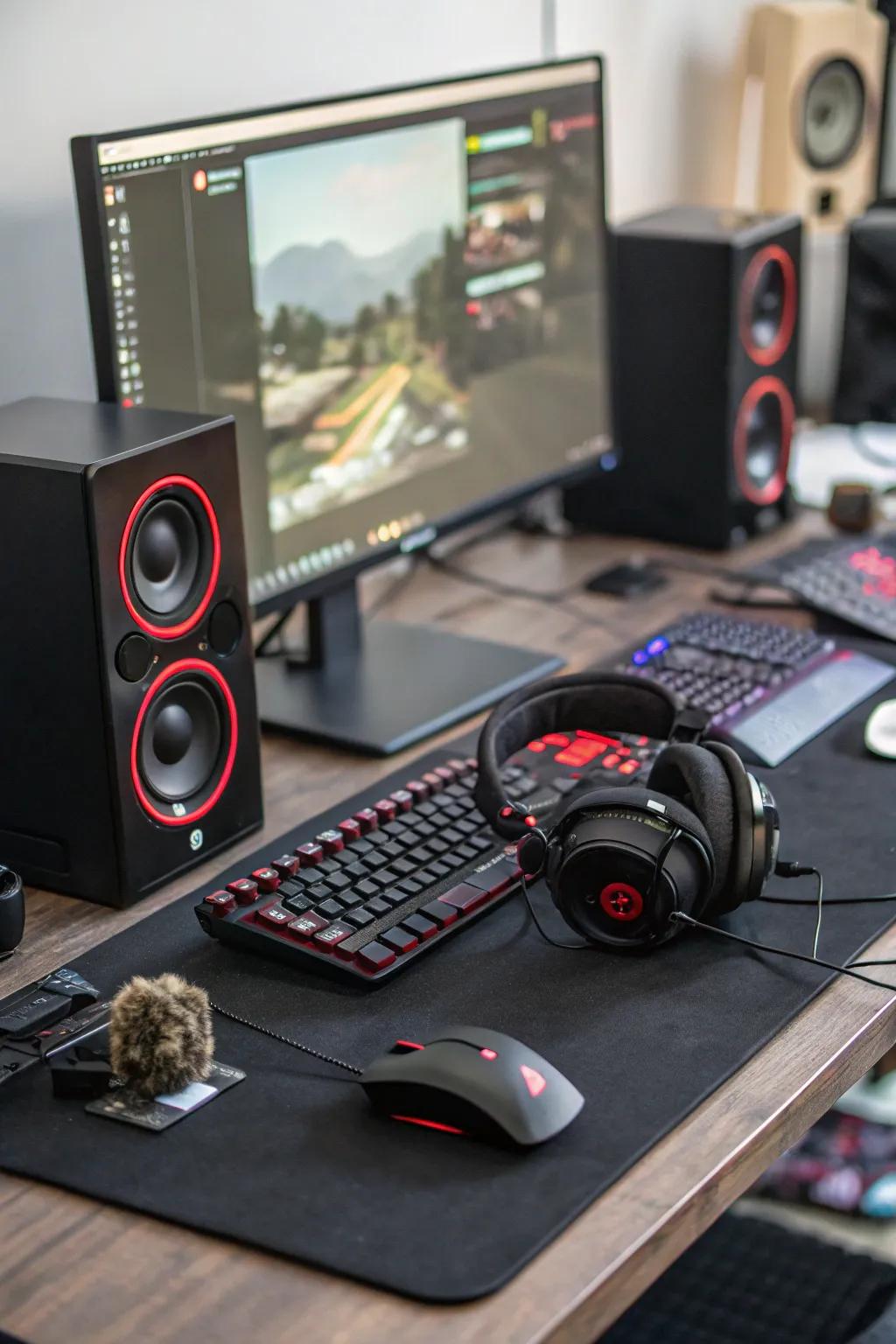 Tech accessories enrich the overall gaming experience.
