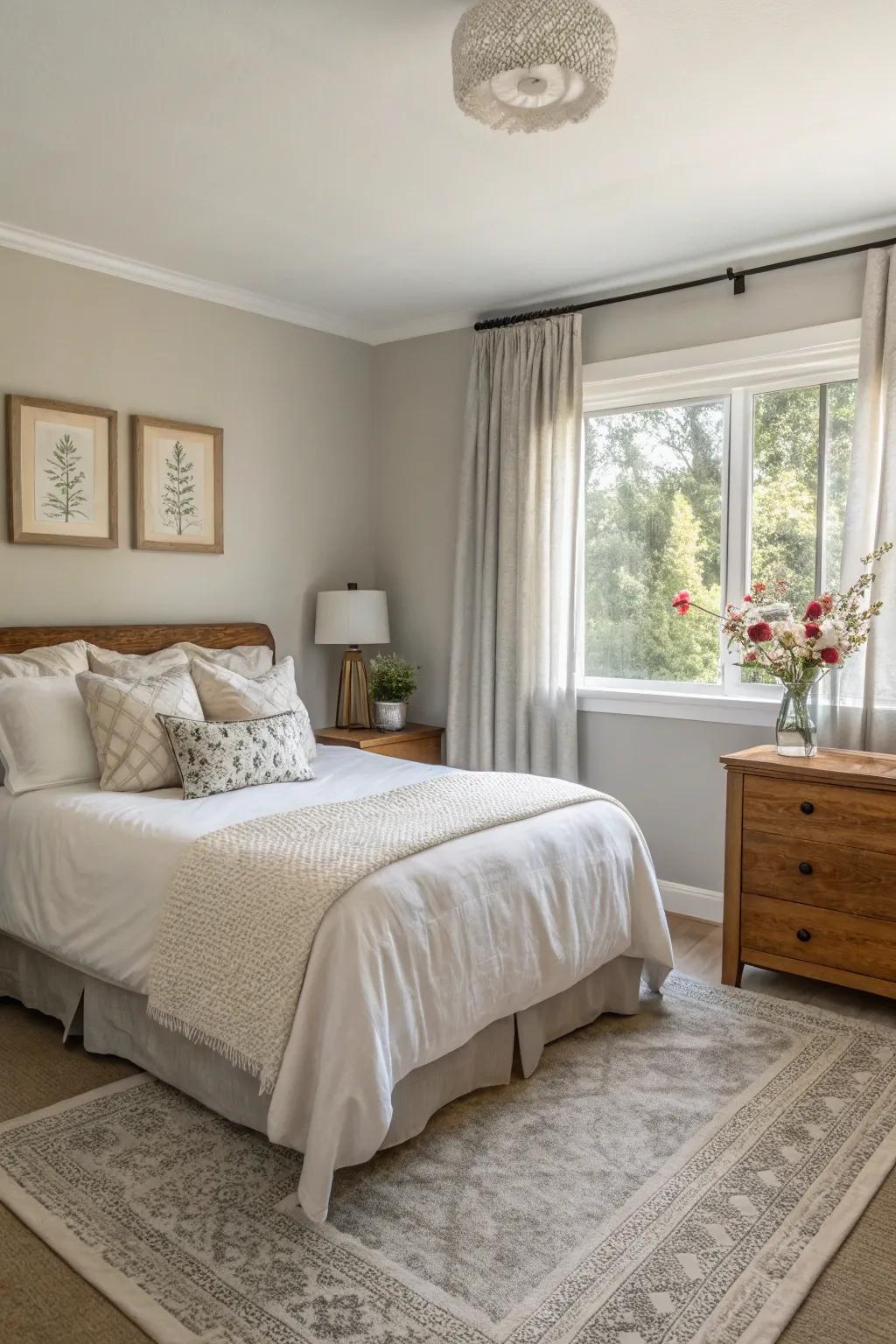 Greige offers a seamless mix of warmth and neutrality.