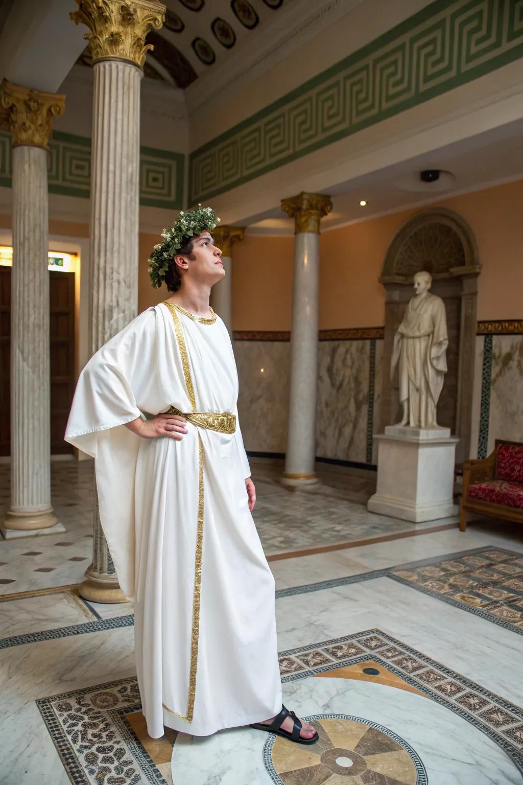 Become a Greek deity with a touch of elegance.