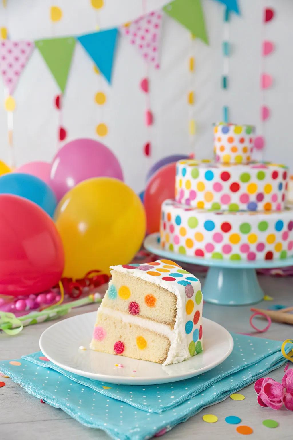 Hidden dots of delight inside.