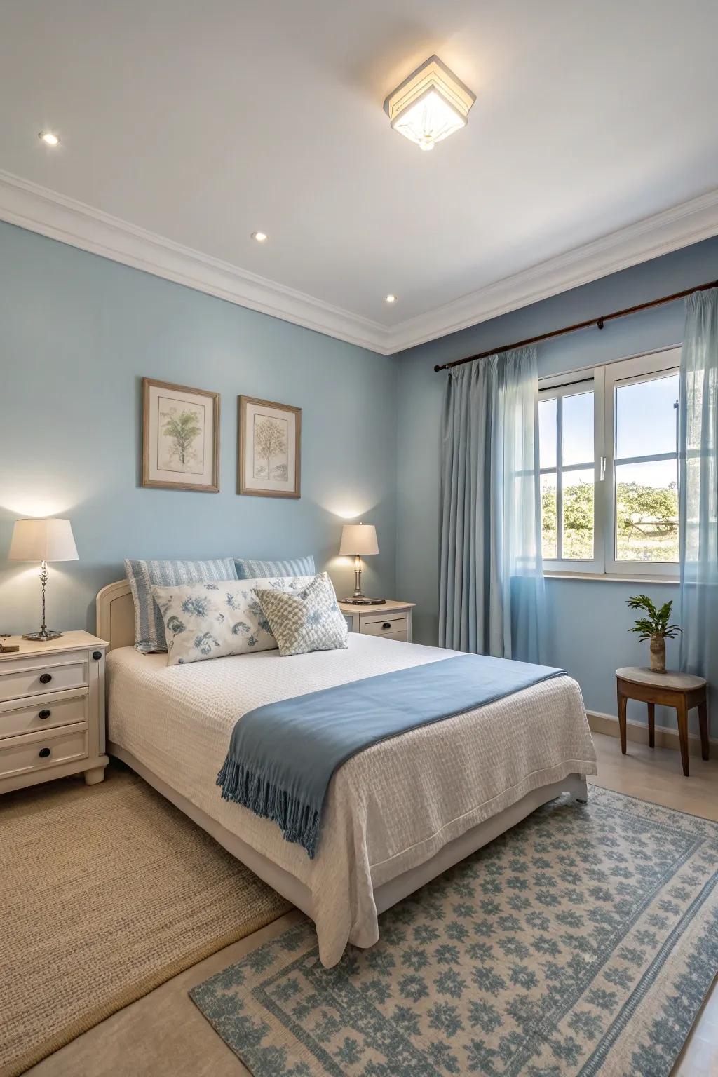 A well-chosen color scheme enhances the ambiance of a room.