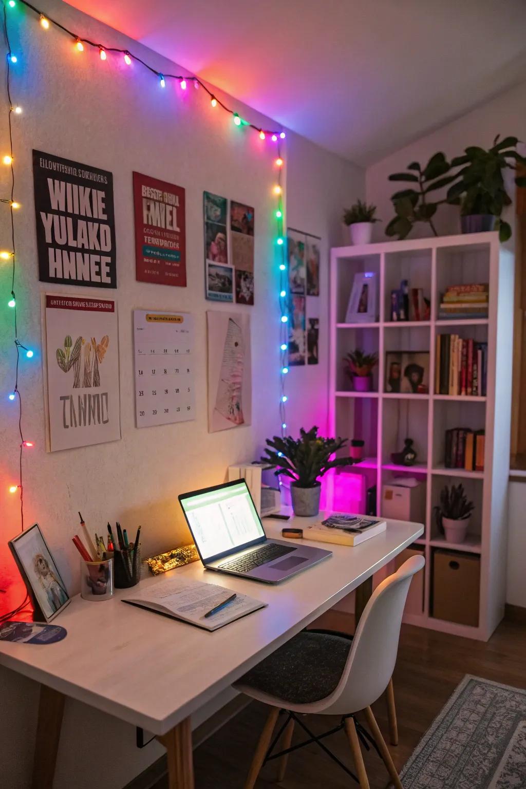 Inject personality using vivid illumination choices.