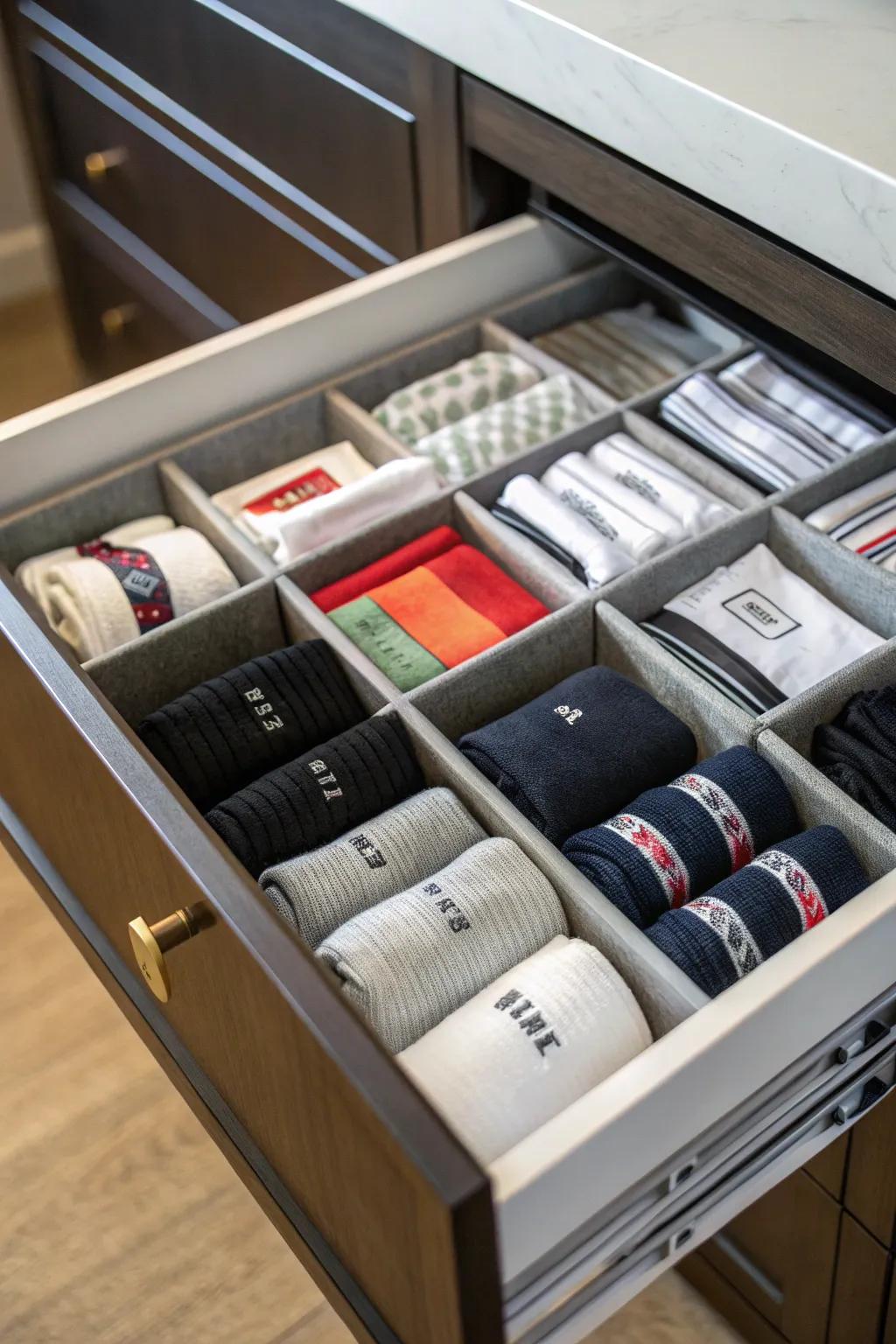 Labels keep your sock drawer efficient and organized.