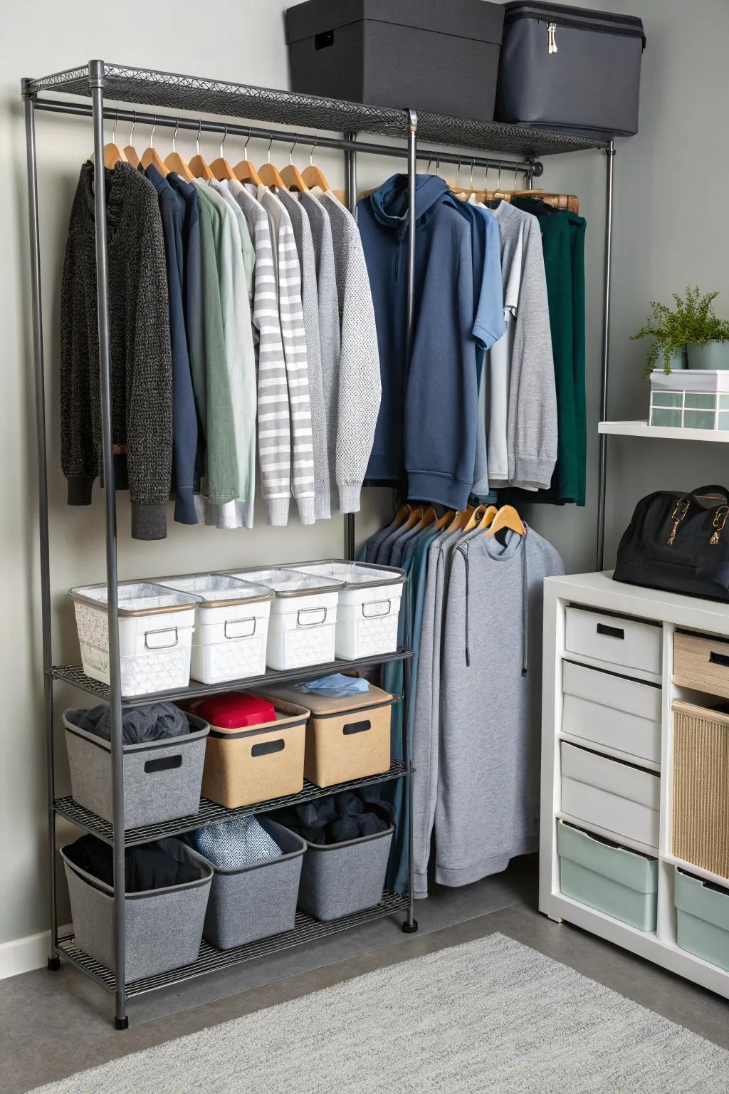 Multi-functional storage combines different strategies for efficiency.