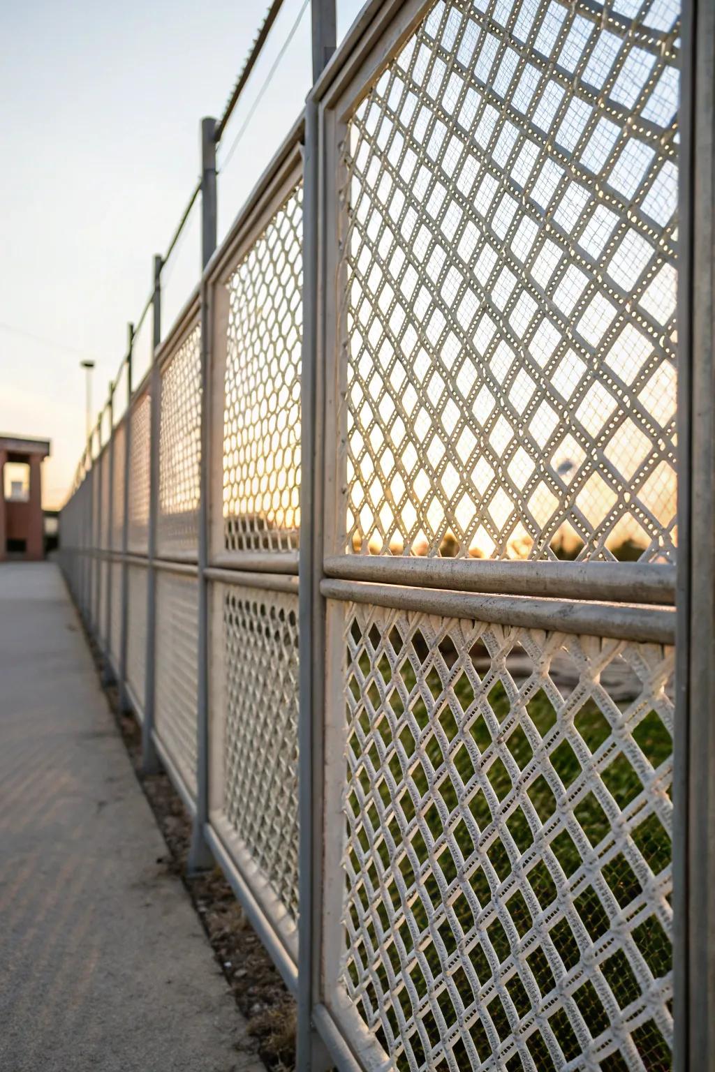 Lattice panels add sophistication and a sense of airiness.