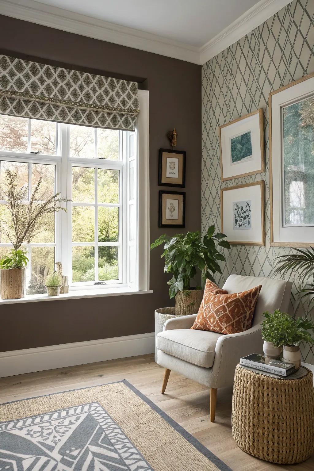 Contrasting frames create an attention-grabbing and dramatic impression.