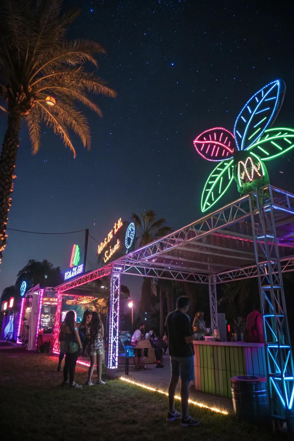 Dance through the night at a Glow in the Dark Gala.
