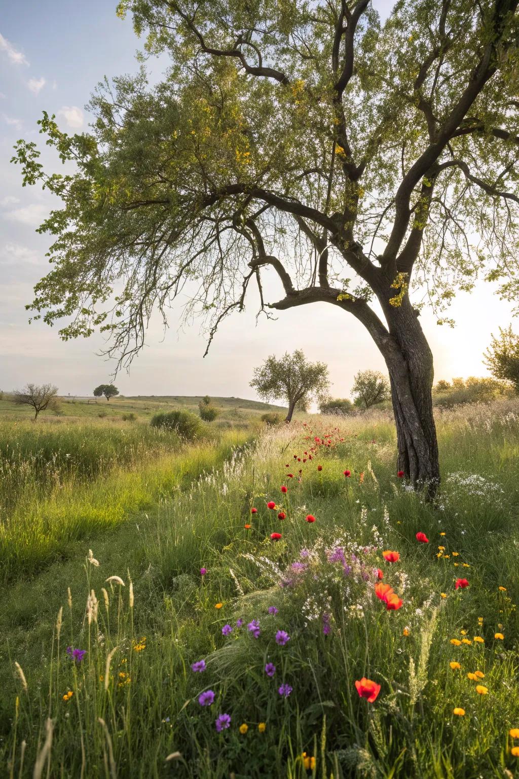 Wild designs give the essence of a wild garden to your tree.