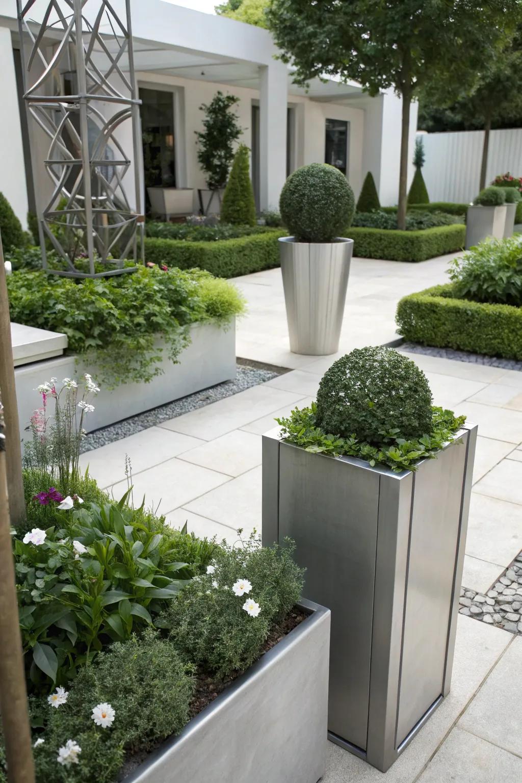 Contemporary design with sleek lines demands little maintenance.