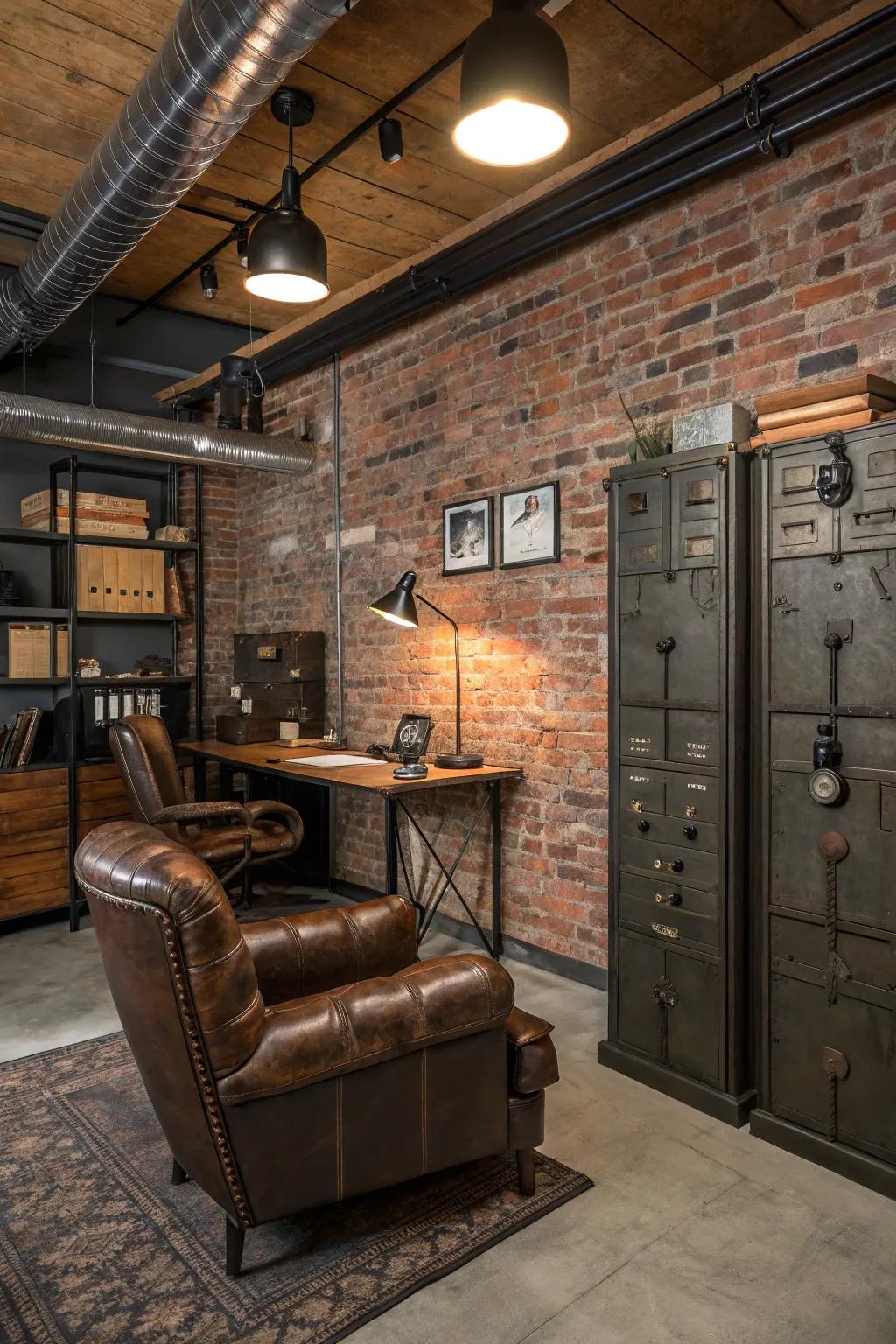 Factory style elements add modern edge and character.