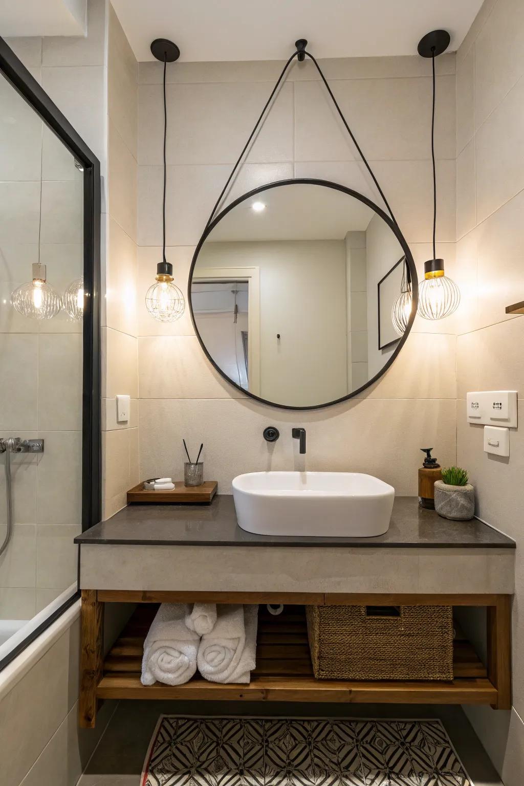 A distinct reflector design serves as an added focal point.